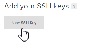 Adicionar sua chave SSH é opcional